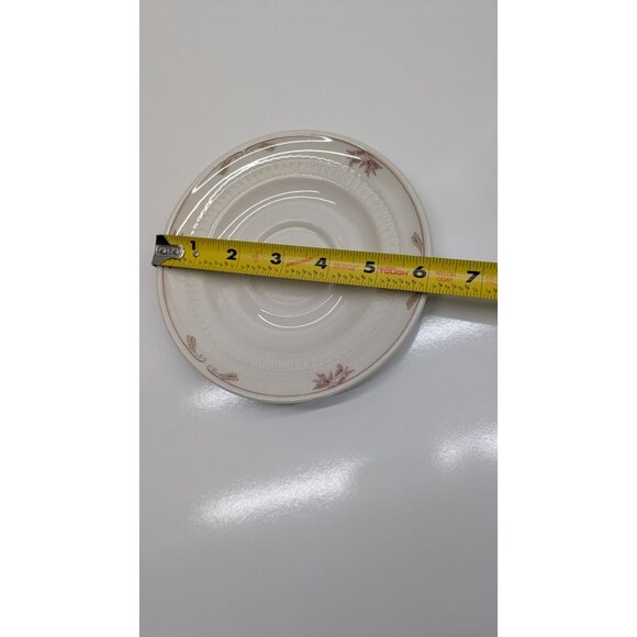 Syracuse China Red Floral Saucer Plate 6" Vintage Ceramic - Picture 6 of 6